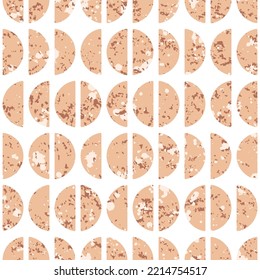 Vector seamless pattern, with grunge texture. Retro design for wrapping paper, wallpaper, textile, stationery.