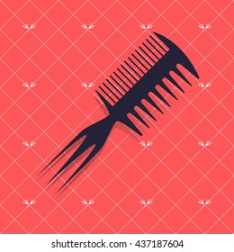 Vector seamless pattern with hairdressing tools. barbershop background