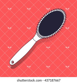 Vector seamless pattern with hairdressing tools. barbershop background