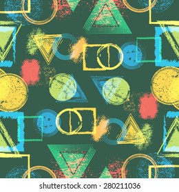 Vector Seamless Pattern . Halftone Dots Background . Vintage texture.