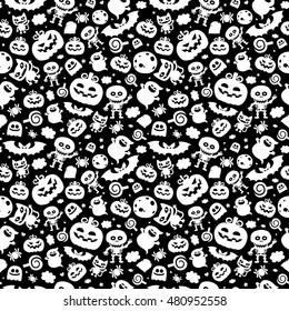 Vector seamless pattern for Halloween