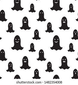 Vector seamless pattern with Halloween. Seamless background for textiles, fabrics, covers, wallpapers, print, gift wrapping and scrapbooking.