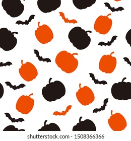 Vector seamless pattern. Halloween vector background. Design element for textiles, notebooks, posters, web and other uses.