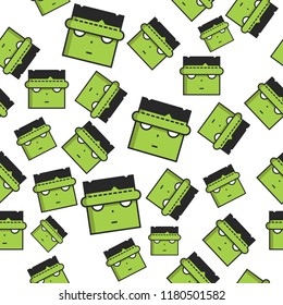 Vector seamless pattern for Halloween. Halloween patterns can be used for scrapbook, paper, textile print, cover. Vector collection of Halloween celebration pattern and spooky party
