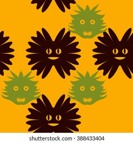 Vector seamless  pattern. Halloween print.