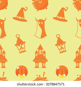 Vector seamless pattern for Halloween.Design for print screen backdrop, Fabric, and tile wallpaper.
