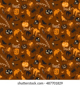 Vector seamless pattern for Halloween.happy halloween,halloween party,halloween wallpaper,halloween background,halloween vector,halloween images,halloween day,halloween art,vector illustration,dark