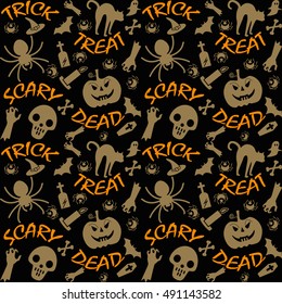 Vector seamless pattern for Halloween.happy halloween,halloween party,halloween wallpaper,halloween background,halloween vector,halloween images,halloween day,halloween art,vector illustration,dark