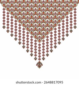 vetor padrão sem emenda com mão desenhando flores e corações. ornamento floral para convites de casamento, cartões, têxteis, papel de embrulho, embrulho de presente.