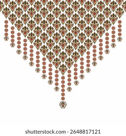 vetor padrão sem emenda com mão desenhando flores e corações. ornamento floral para convites de casamento, cartões, têxteis, papel de embrulho, embrulho de presente.