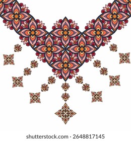 vetor padrão sem emenda com mão desenhando flores e corações. ornamento floral para convites de casamento, cartões, têxteis, papel de embrulho, embrulho de presente.