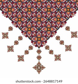 vetor padrão sem emenda com mão desenhando flores e corações. ornamento floral para convites de casamento, cartões, têxteis, papel de embrulho, embrulho de presente.