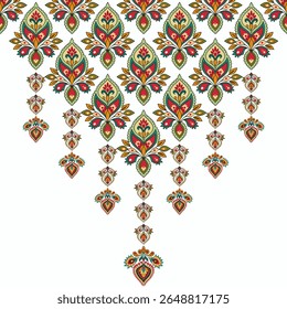 vetor padrão sem emenda com mão desenhando flores e corações. ornamento floral para convites de casamento, cartões, têxteis, papel de embrulho, embrulho de presente.