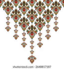 vetor padrão sem emenda com mão desenhando flores e corações. ornamento floral para convites de casamento, cartões, têxteis, papel de embrulho, embrulho de presente.