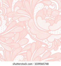 vector seamless pattern with hand drawn lacy elements