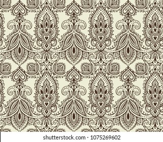 Vector Seamless Pattern Design Paisley Style Stock Vector (Royalty Free ...