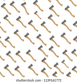 Vector seamless pattern with hand drawn axes. Beautiful design elements, perfect for prints and patterns. eps 10.