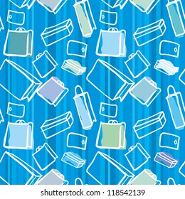 Vetor padrão sem emenda com presentes desenhados à mão