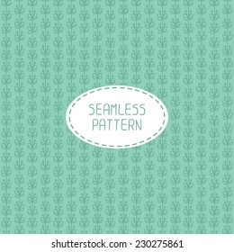 Vector seamless pattern of hand drawn flowers. Doodle background. Beautiful texture.