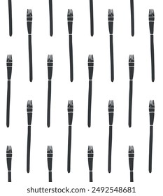 Vector seamless pattern of hand drawn doodle sketch paint brush isolated on white background