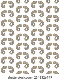 Vetor padrão sem costura de desenho à mão esboço rabiscar chifres de cabra coloridos isolado no fundo branco