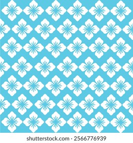 Vector seamless pattern with hand drawn symmetric flowers. Beautiful design for textile, wallpaper, wrapping paper and backgrounds.