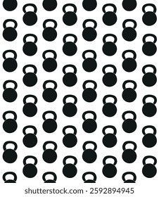 Vector seamless pattern of hand drawn sketch doodle weigh isolated on white background