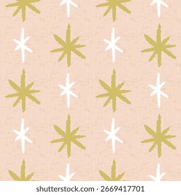 Vector seamless pattern of hand drawn sparkle stars