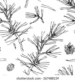 Pine Needles Drawing Images Stock Photos Vectors Shutterstock