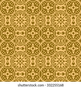 Vector seamless pattern, hand drawn abstract background. Geometric floral ornament, tribal ethnic arabic indian motif. 