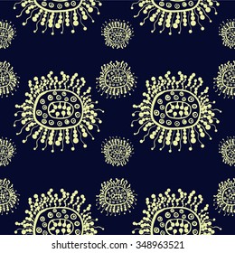 Vector seamless pattern. Hand drawn background.