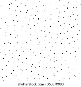 Vector seamless pattern. Hand drawn polka dot texture.