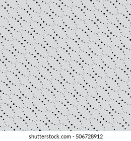 Vector seamless pattern. Hand drawn polka dot texture. Stylish monochrome doodles. Modern graphic design. Hipster creative tileable print.