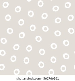 Vector seamless pattern. Hand drawn texture with rings. Stylish monochrome doodles. Modern graphic design. Hipster creative tileable print.