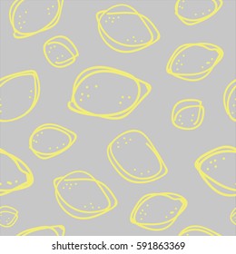 Vector Seamless Pattern With Hand Drawn Bananas