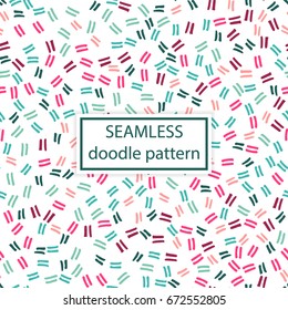 Vector seamless pattern. Hand drawn,doodle,ink, grunge background. Simple design template. 