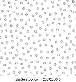 Vector seamless  pattern with hand-drawn coriander  seeds. 