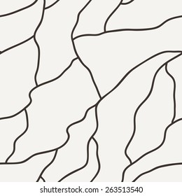 Vector seamless pattern of hand-drawn lines similar to crack