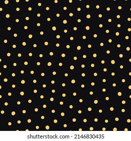 Patrón vectorial sin fisuras con estrellas dibujadas a mano sobre fondo negro. Textura del arte del cielo nocturno. Impresión de ilustración moderna. Un simple doodle para cualquier diseño de superficie.