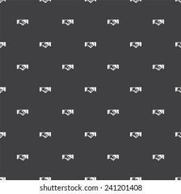 Vector seamless pattern, handshake, Editable can be used for web page backgrounds, pattern fills