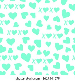 Vector seamless pattern Happy Valentine's Day, Birthday, Wedding, Mother's day Hearts,  Romantic background. Wedding, romance, feelings, love. Relationship concept. Design for packaging, fabric, print