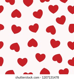vector seamless pattern with heart