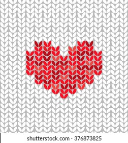 vector seamless pattern with heart