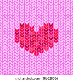 vector seamless pattern with heart
