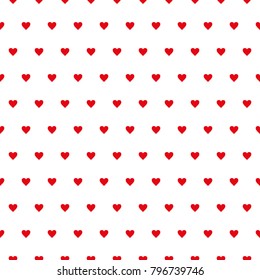 VECTOR SEAMLESS PATTERN IN THE HEART FOR THE DAY OF VALENTINE