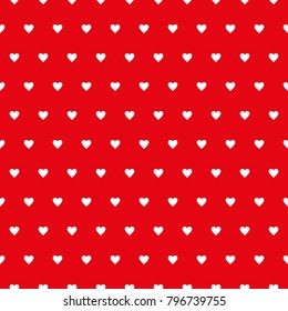 VECTOR SEAMLESS PATTERN IN THE HEART FOR THE DAY OF VALENTINE