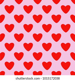 Vector seamless pattern with hearth