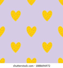 vector seamless pattern with hearts