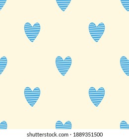 vector seamless pattern with hearts