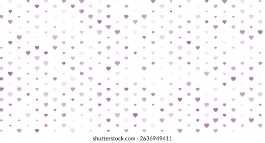 Vector seamless pattern with hearts. 
